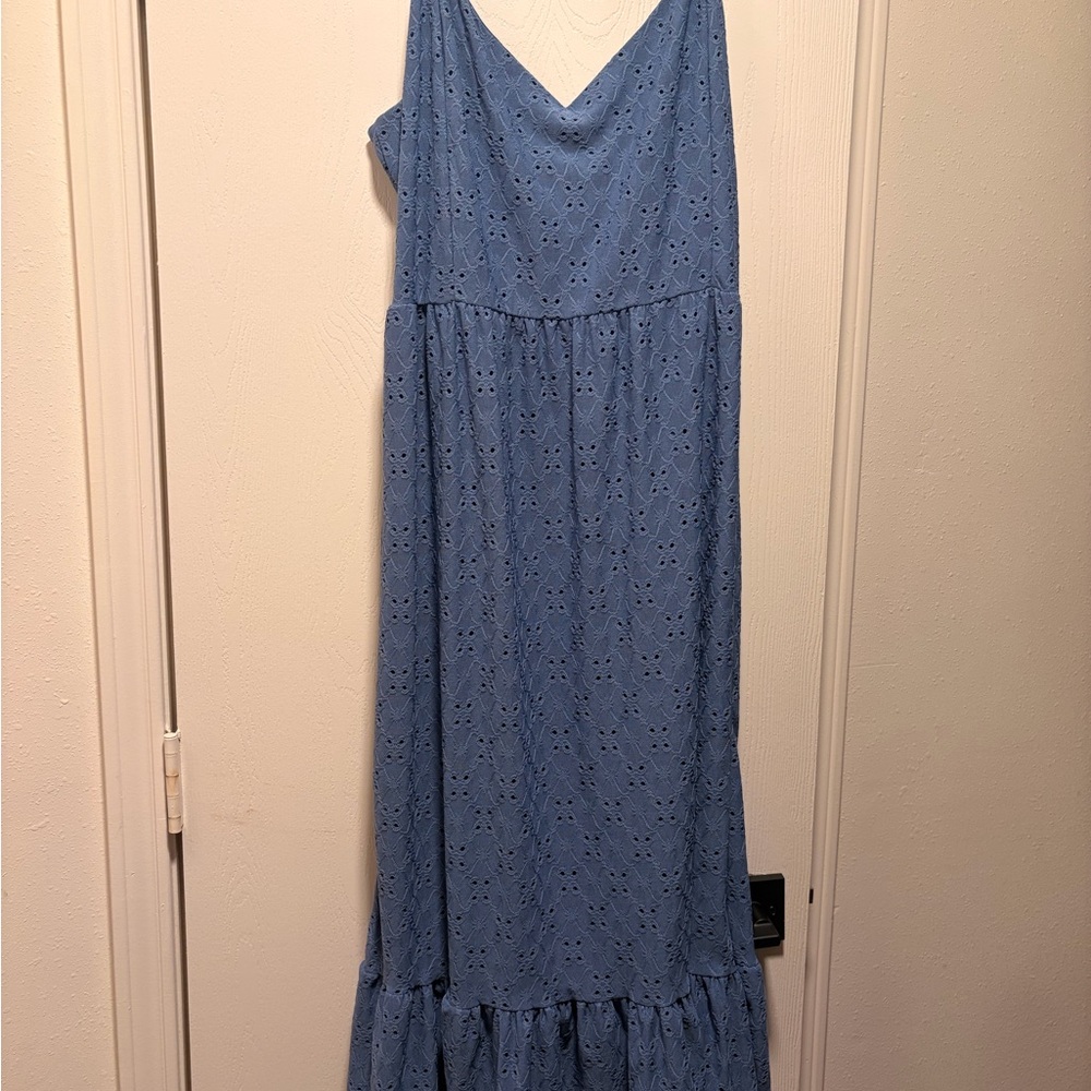 bebe Blue Eyelet sundress
